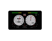 RDM-7 digital dash running a classic twin analogue gauge layout for a Nissan GT-R